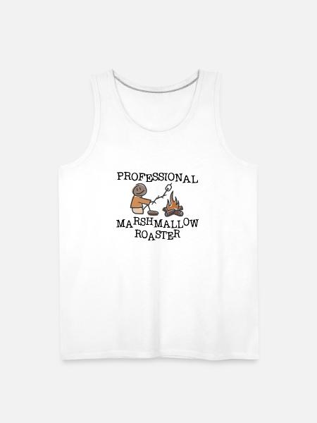 Professional Marshmallow Roaster - Men's Premium Tank - white