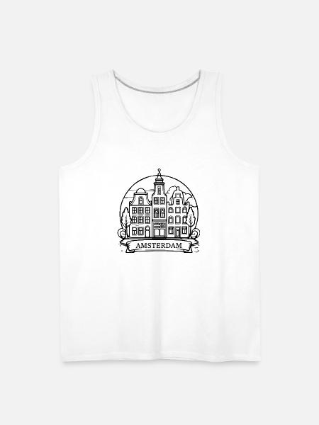 amsterdam - Men's Premium Tank - white