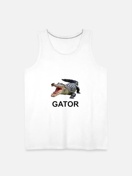 Gator shirt - Men's Premium Tank - white