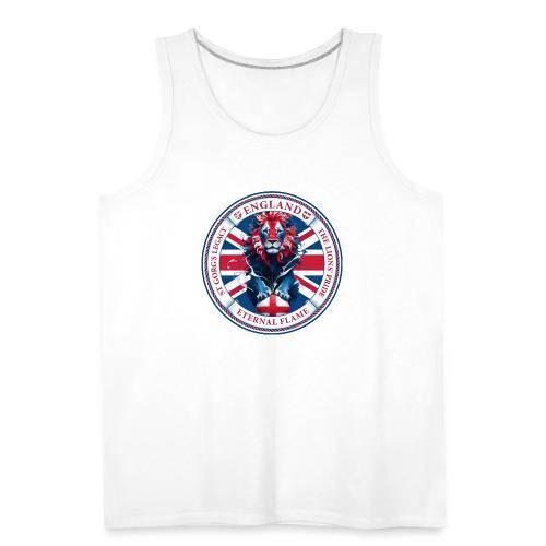 England Lion Emblem T Shirt, Flag Pride Gift - Men's Premium Tank