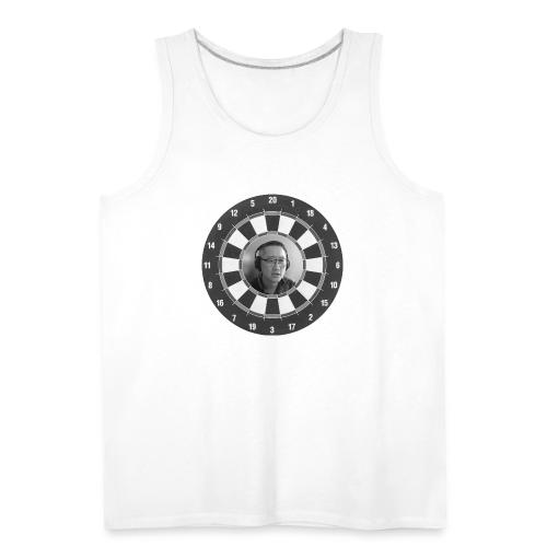 Producer Jay on Dartboard with Fusco Show back - Men's Premium Tank