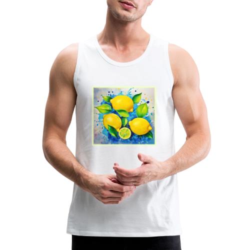 Lemons Splash of Color - Men's Premium Tank