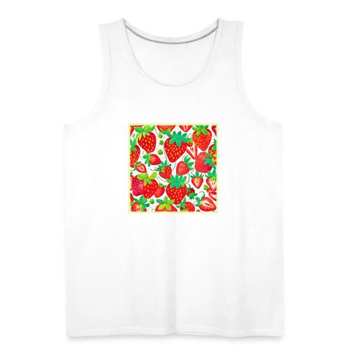 Strawberry Swirl Pattern - Men's Premium Tank