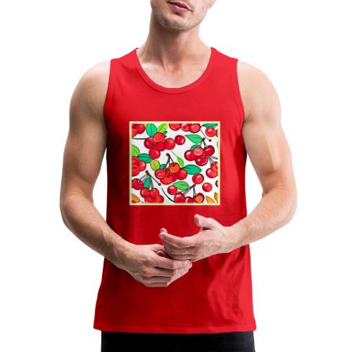 Cherry Pattern Design - Men's Premium Tank