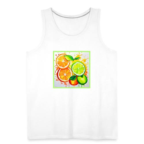 Neon Chaos Liquid Color Explosion - Men's Premium Tank