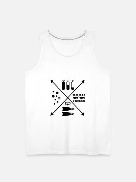 Scuba Diving - Men's Premium Tank - white