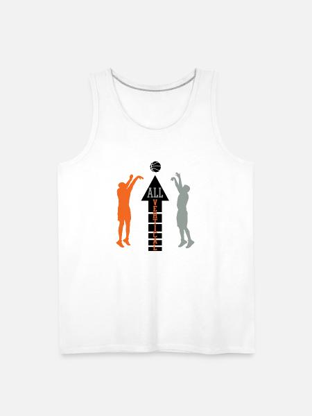 ALL VERTICAL - Men's Premium Tank - white