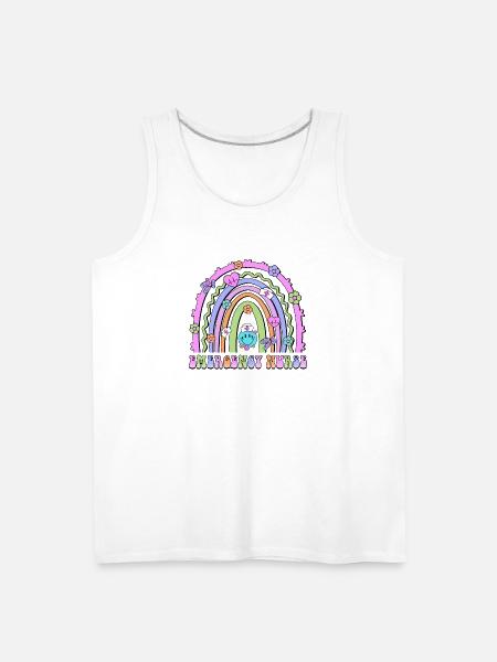 Emergency Nurse rainbow - Men's Premium Tank - white
