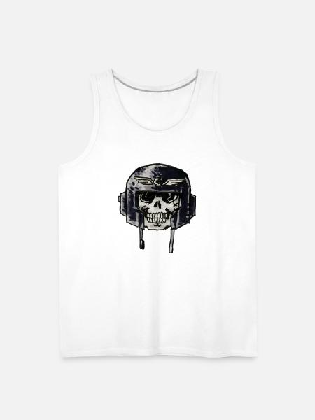 Guard Skull - Men's Premium Tank - white
