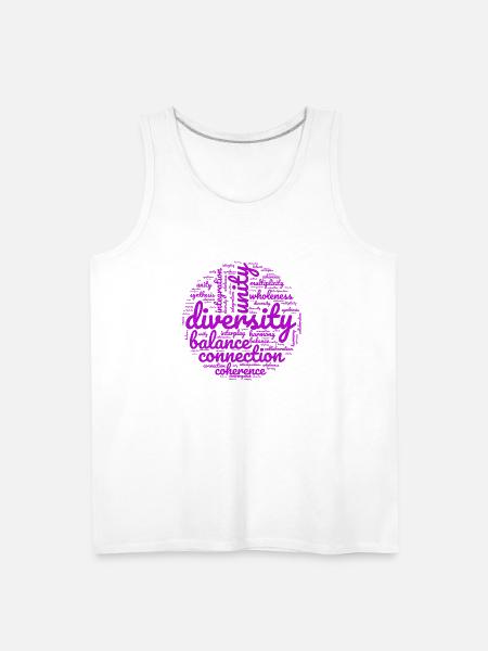 Connected Diversity - Men's Premium Tank - white