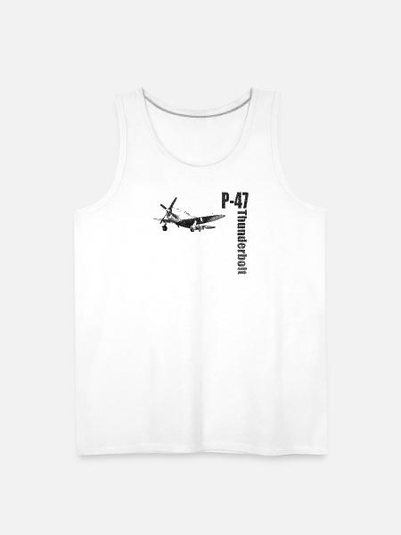 P-47 - Men's Premium Tank - white