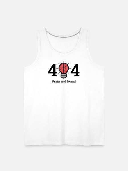 Brain not found - Men's Premium Tank - white