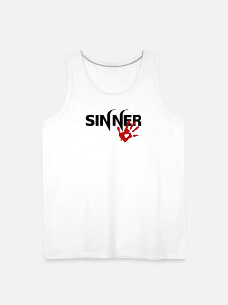 Sinner - Men's Premium Tank - white