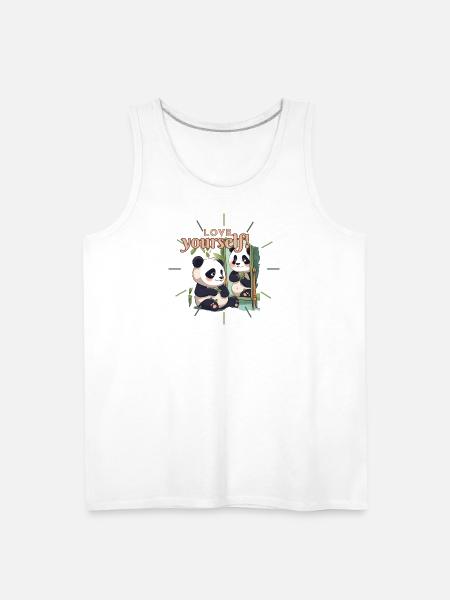 Mirror of Self-Love - Men's Premium Tank - white