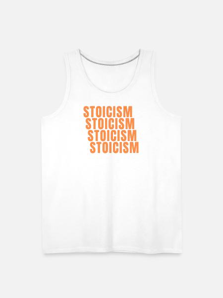 Stoicism : The Strength of Simplicity - Men's Premium Tank - white