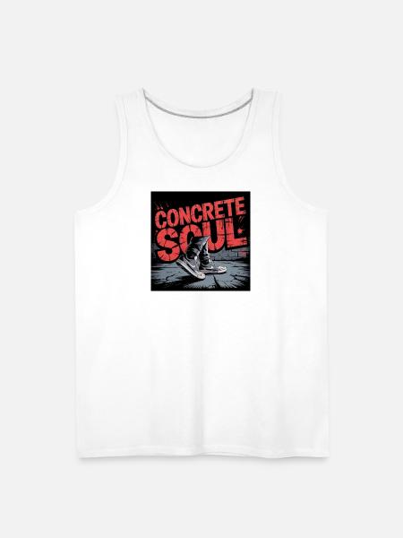Concrete Soul Street Art Design - Men's Premium Tank - white