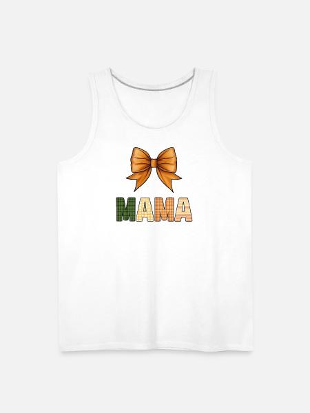 Rustic Gingham Mother Design - Men's Premium Tank - white