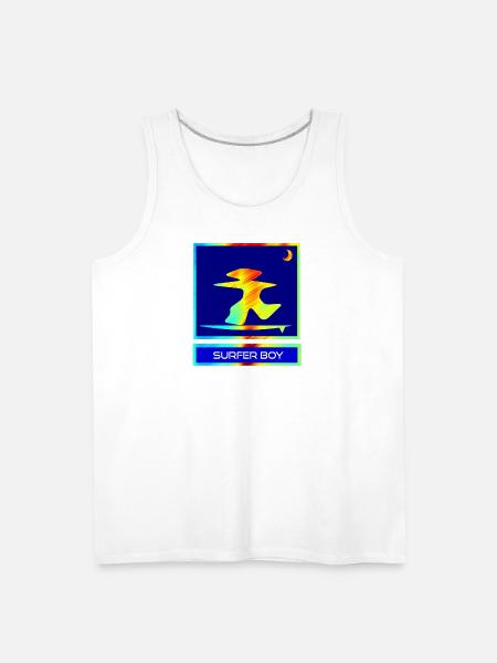 Surfer Boy - Men's Premium Tank - white