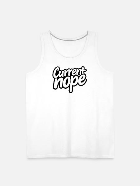 Noir Script Hype - Men's Premium Tank - white