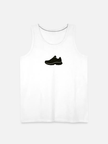 Jetblack Sneaker Silhouette - Men's Premium Tank - white