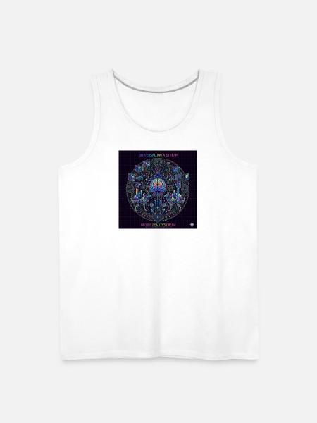 Universal Data Stream - Men's Premium Tank - white