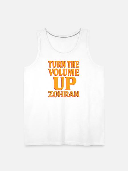 Turn the Volume Up Shirt - Men's Premium Tank - white