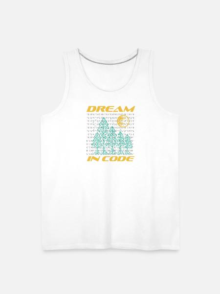 Dream In Code - Men's Premium Tank - white