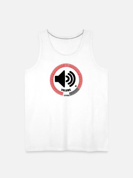 Volume Level - Men's Premium Tank - white