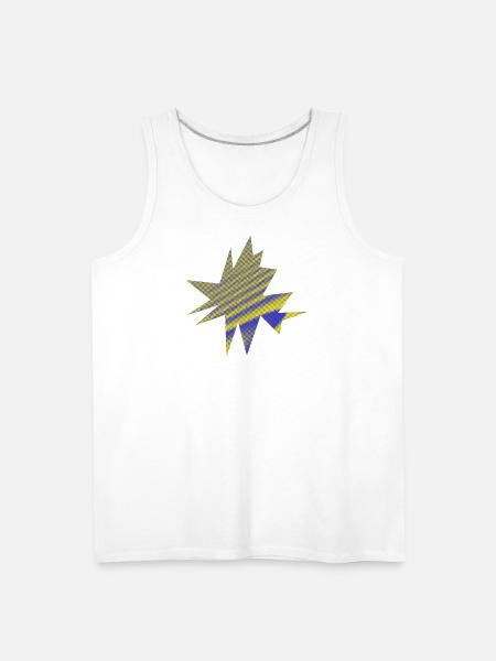 Vibrant Nebula Starburst - Men's Premium Tank - white