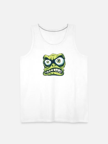 Gremlin Grin Tee - Men's Premium Tank - white