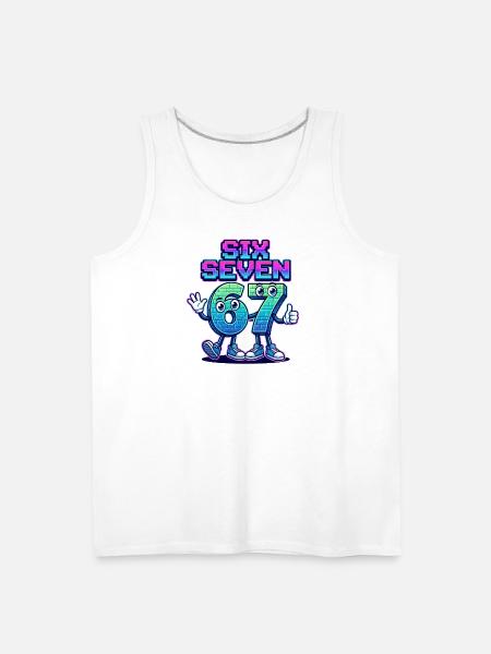 Six Seven 6 7 - Men's Premium Tank - white