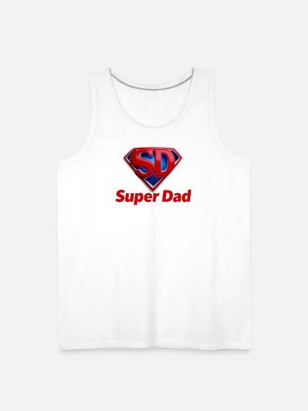Super Dad Hero - Men's Premium Tank - white