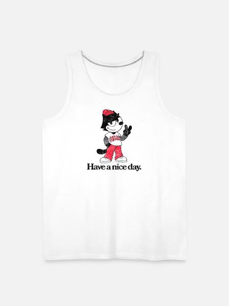 Felix The Cat In Skater Style & Have A Nice Day - Men's Premium Tank - white