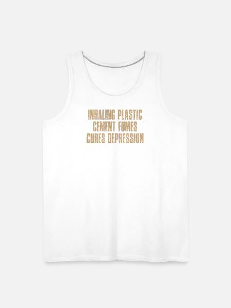 Plastic Fume Mood Pollution - Men's Premium Tank - white