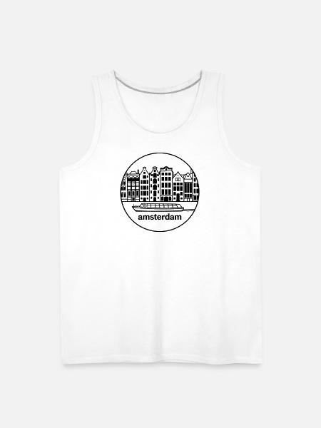 amsterdam - Men's Premium Tank - white