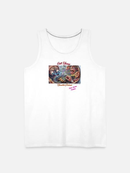 Cell- Sense - Men's Premium Tank - white