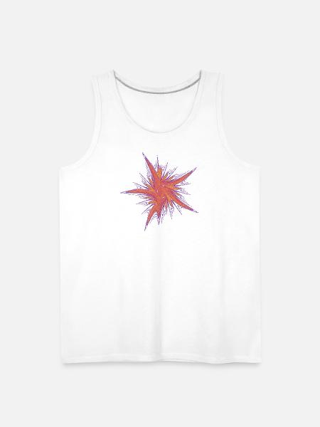 Cosmic Blossom – Fractal Art - Men's Premium Tank - white