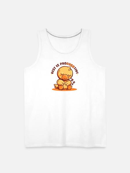 Rest is Producktive - Men's Premium Tank - white