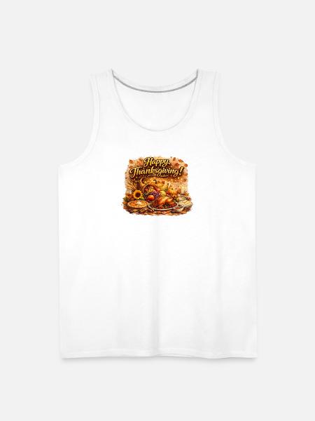 Thanksgiving Harvest Feast - Men's Premium Tank - white