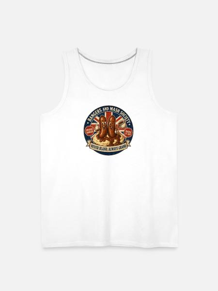 Bangers and Mash Society - Men's Premium Tank - white