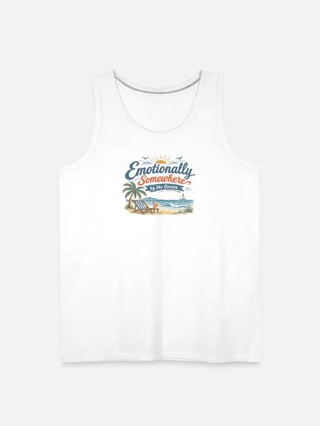 Emotional Oceanic Escape - Men's Premium Tank - white