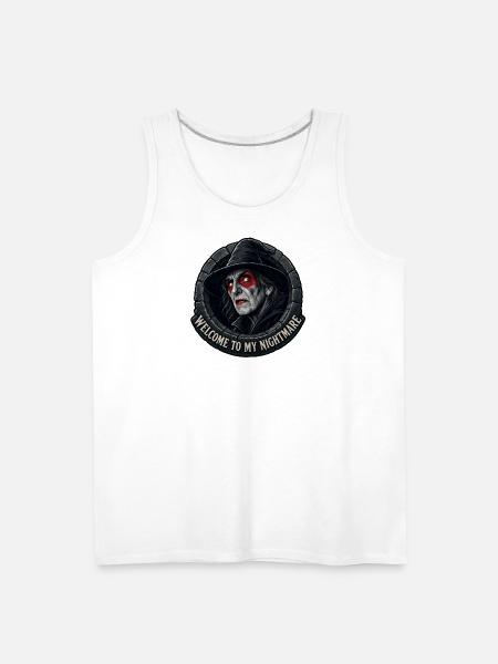 Nightmare Witch in Stone Ring - Men's Premium Tank - white