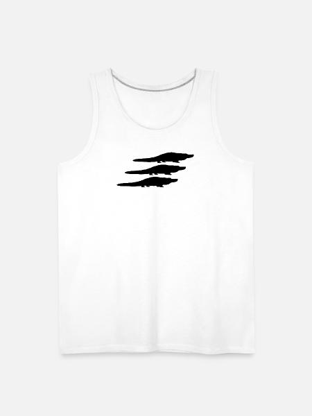 Alligator Silhouettes - Men's Premium Tank - white