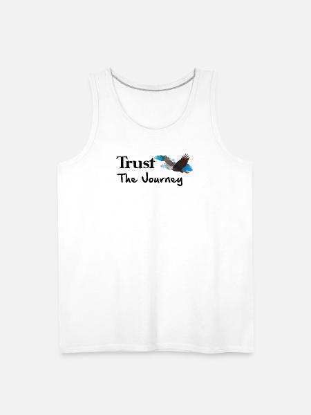 Soaring Eagle in Blue Sky - Men's Premium Tank - white