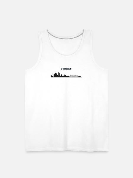 Sydney - Men's Premium Tank - white