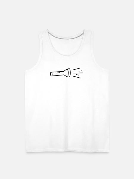 flashlight - Men's Premium Tank - white