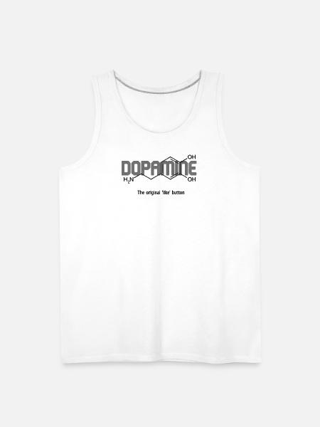 Dopamine Likewave Logo - Men's Premium Tank - white