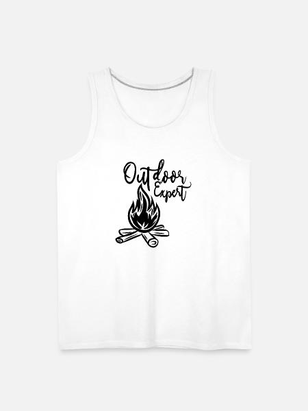 bonfire - Men's Premium Tank - white