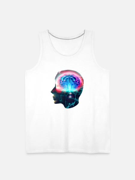 Energetic Brain - Men's Premium Tank - white