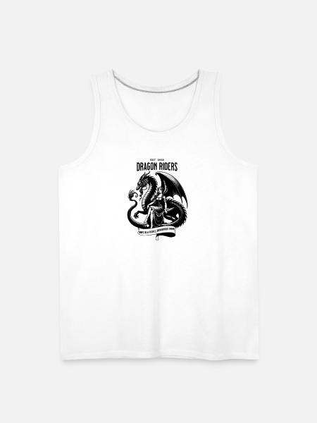 Dragon Riders Banner - Men's Premium Tank - white